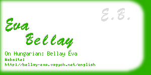 eva bellay business card